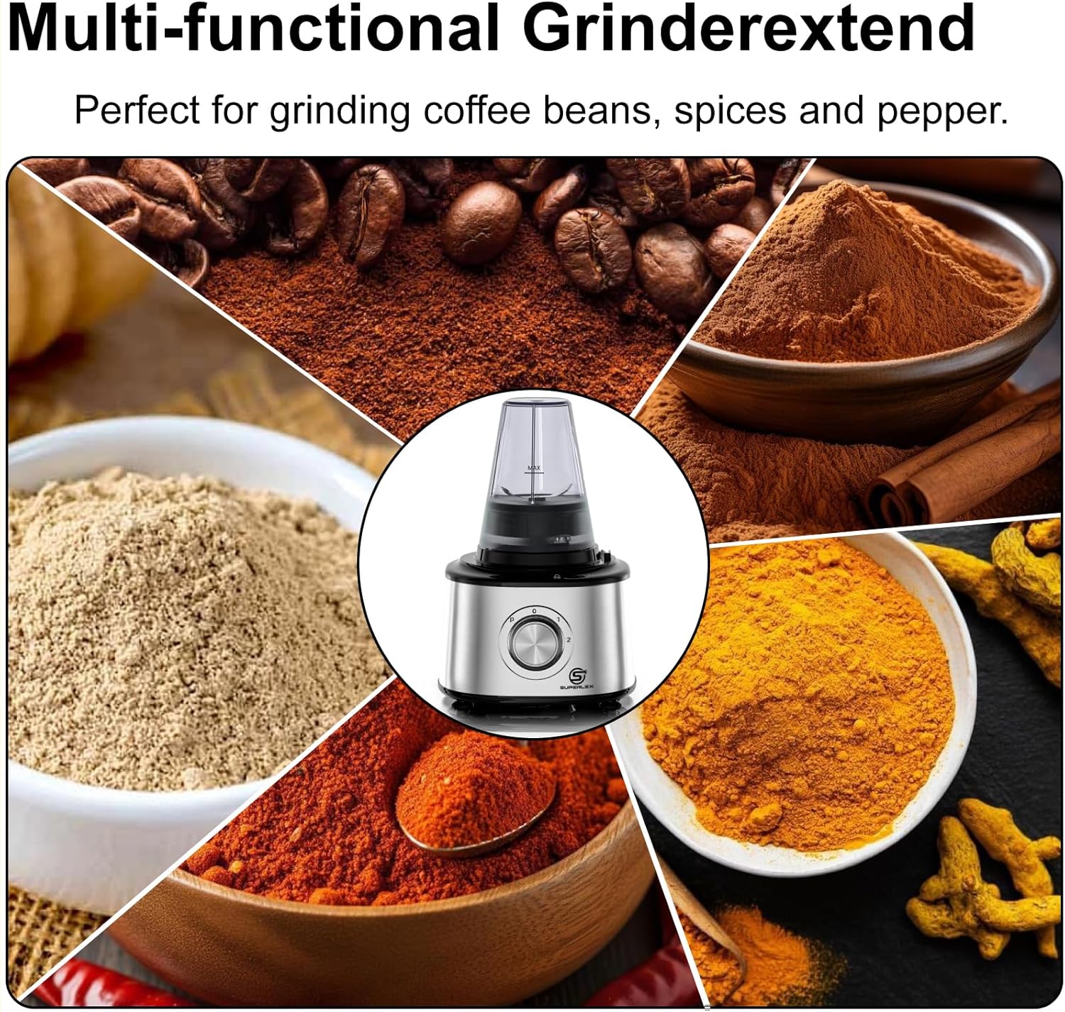 Food Processor Multifunctional and Blender with 2 Speeds Pulse Mixing Bowl Large Capacity for Slicing Shredding Kneading Juicing Dishwasher Safe Parts (7-IN-1 Food Processor)