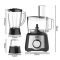 Food Processor Blender Chopper Juicer Dough Blade Shredder 2 Speeds and Pulse