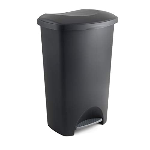 Addis Plastic Family Kitchen Utility Bin, 50 Litre, New Black with Silver Pedal Visit the Addis Store